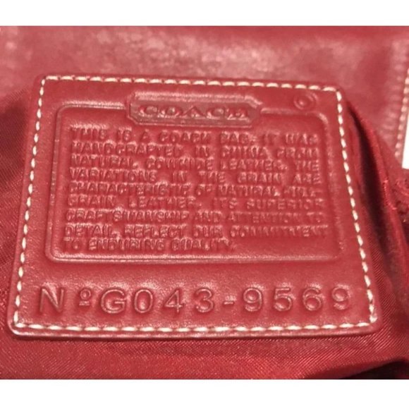 Coach, \'Legacy\' Red Sling Style Shoulder Bag or Backpack Buttery Soft Leather main image 15